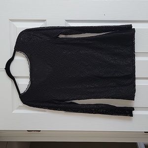 Black lace top